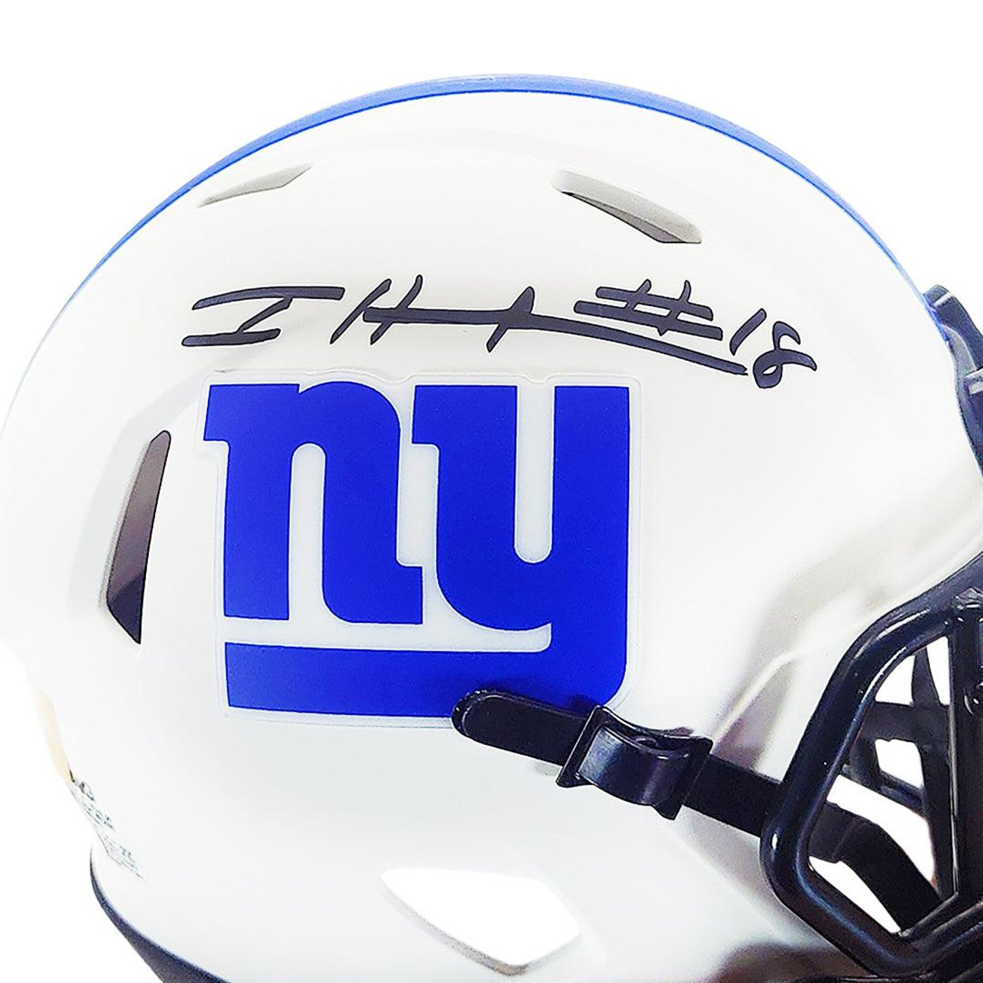 Isaiah Hodgins Signed New York Giants Lunar Eclipse Speed Mini Football Helmet (JSA)