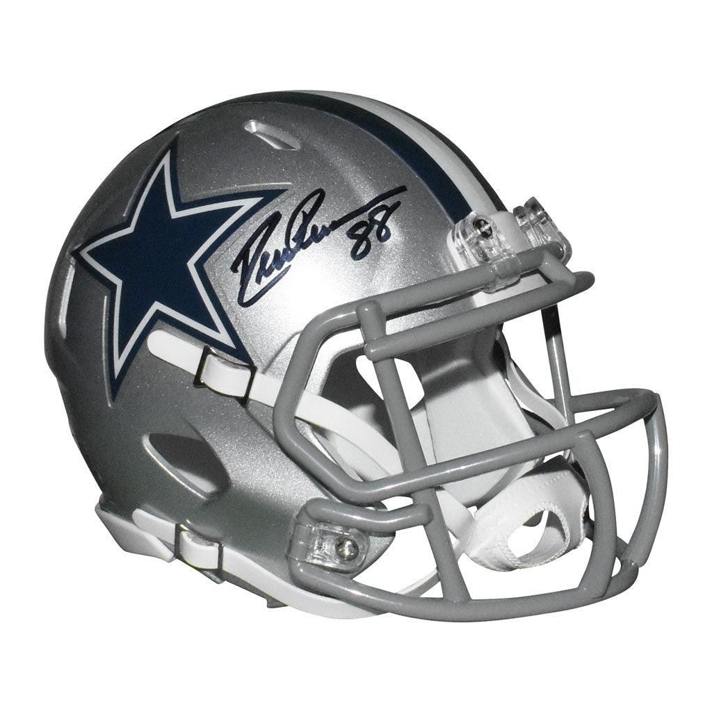 Drew Pearson Signed Dallas Cowboys Speed Mini Replica Silver Football Helmet (JSA)