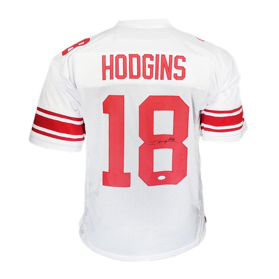Isaiah Hodgins Signed New York White Football Jersey (JSA)