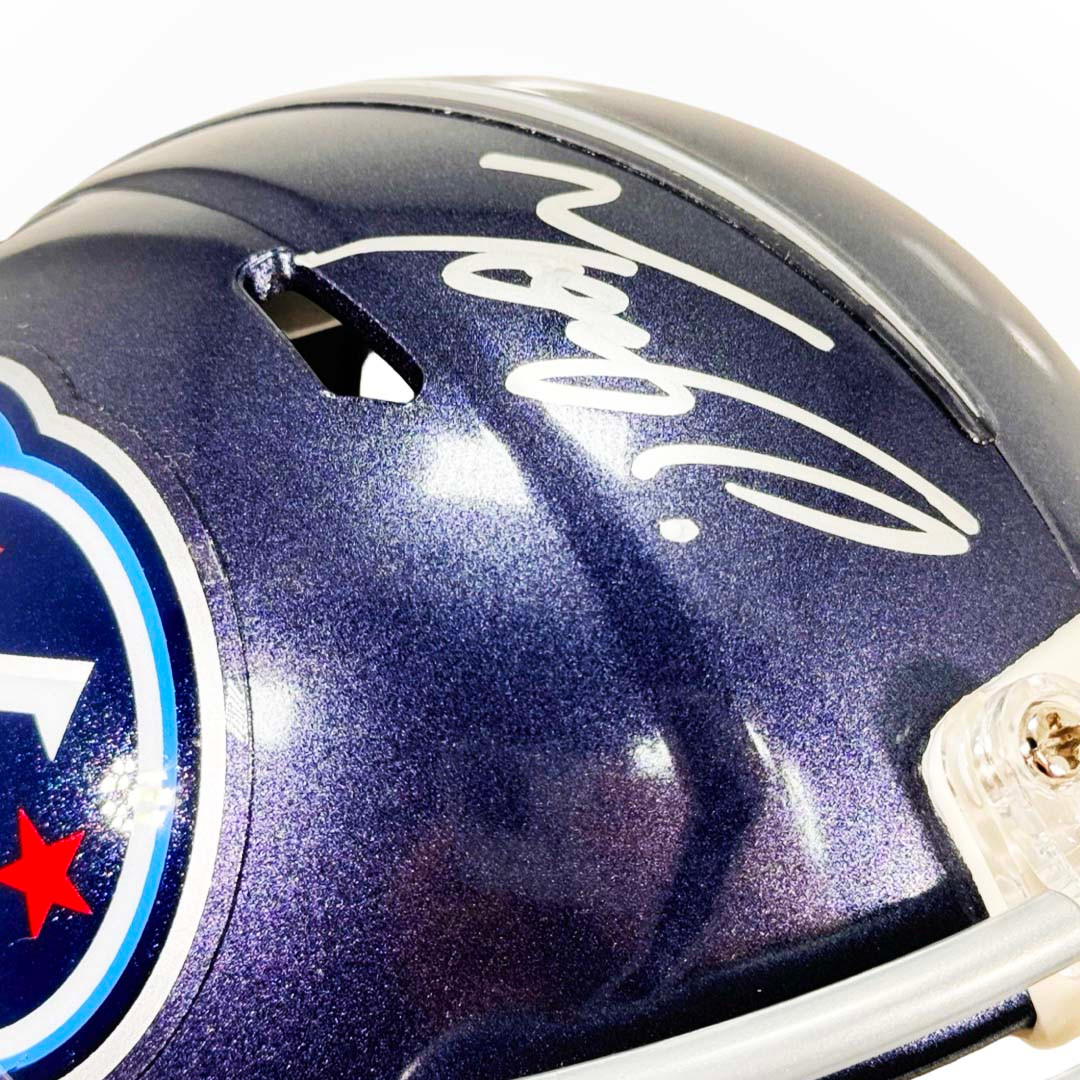 Tony Pollard Signed Tennessee Titans Speed Mini Football Helmet (Beckett)