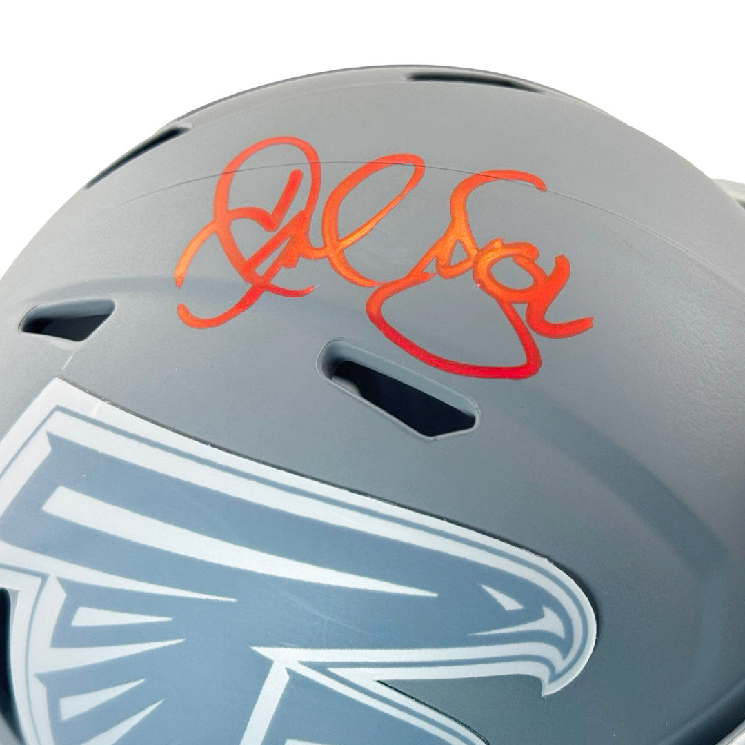 Jamal Anderson Signed Atlanta Falcons Slate Alternate Speed Mini