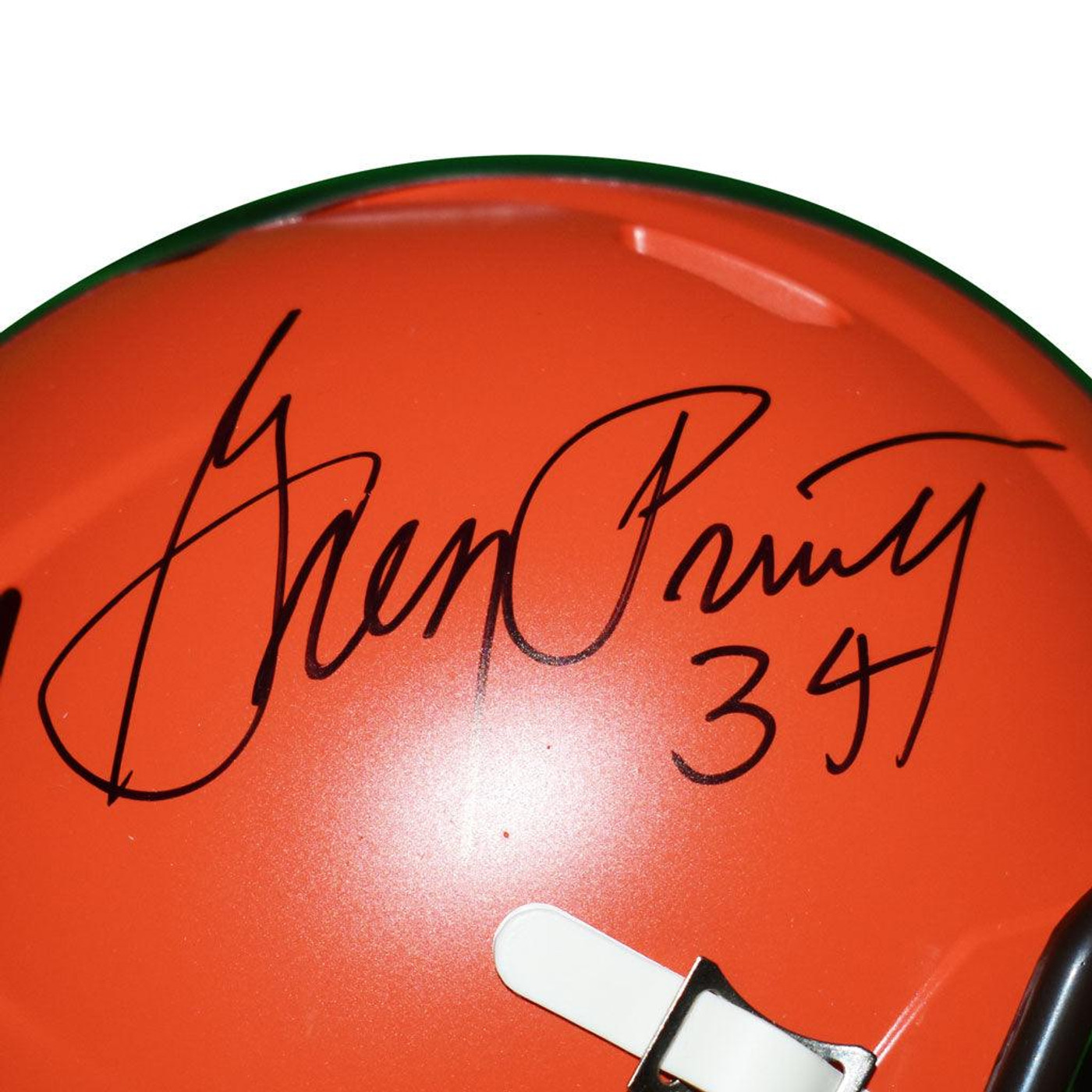 Greg Pruitt Signed Cleveland Browns Speed Mini Replica Football Helmet (JSA)