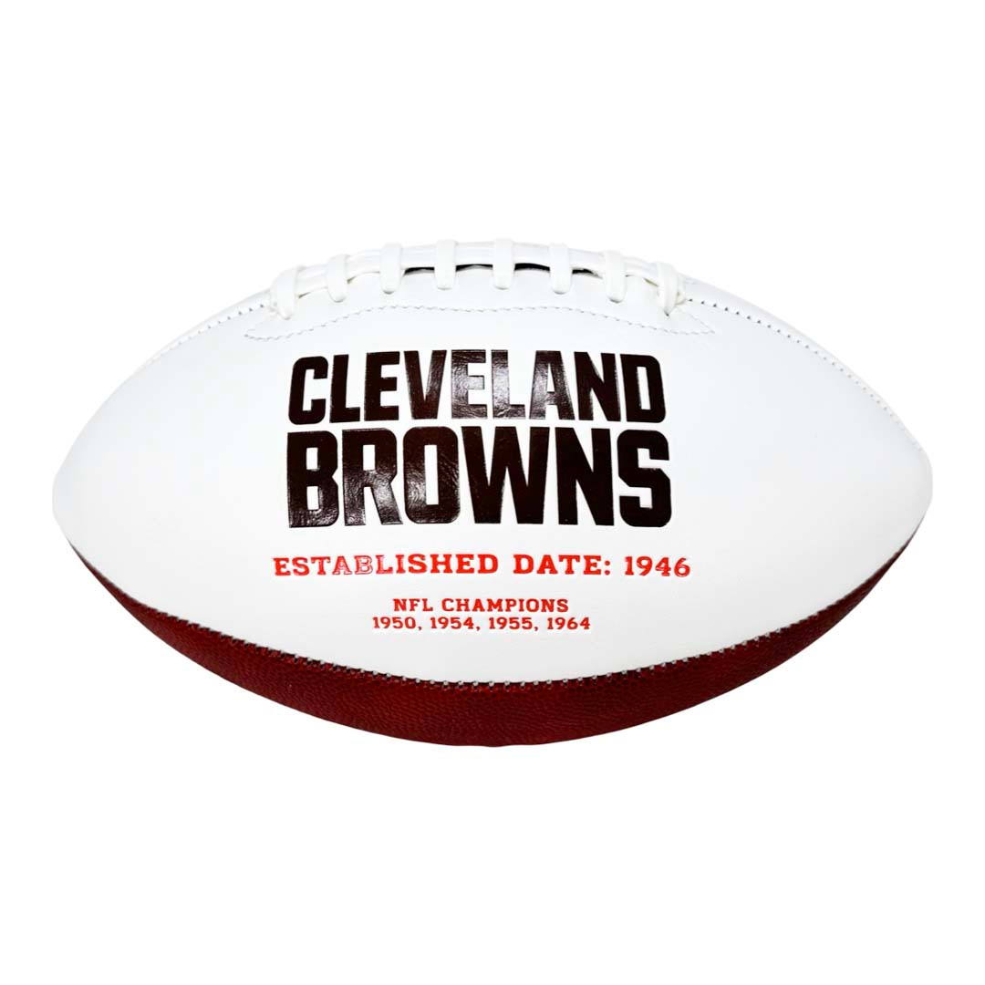 Elijah Moore Signed Cleveland Browns Official NFL Team Logo Football (JSA)