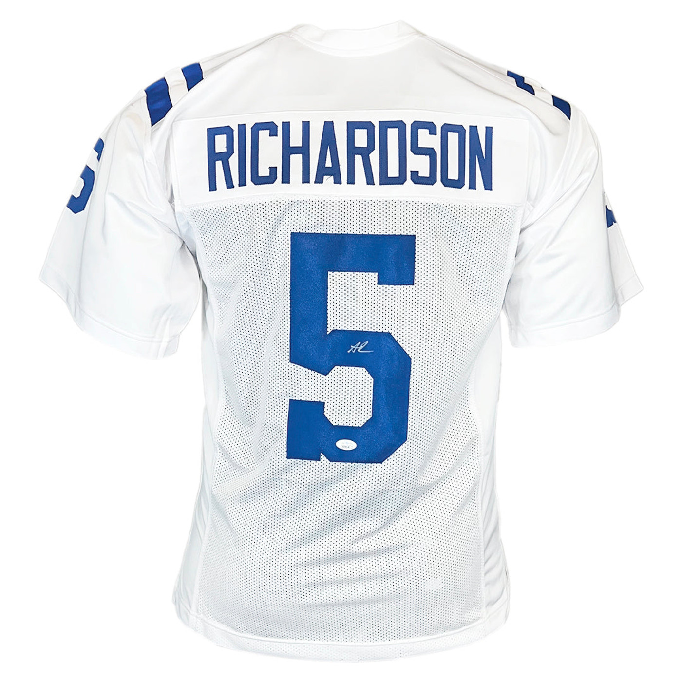 Anthony Richardson Signed Indianapolis White Football Jersey (JSA)