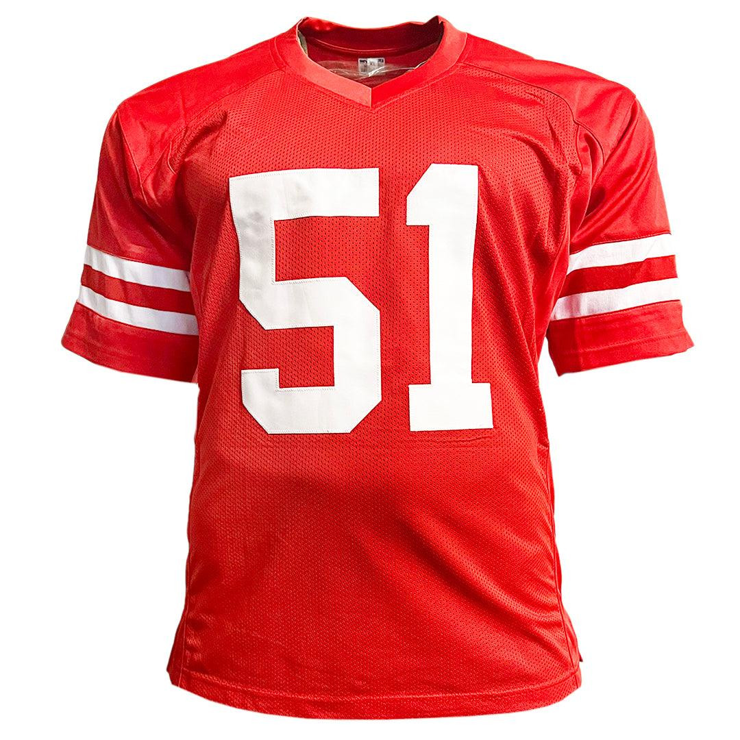 Azeez Al-Shaair Signed San Francisco Red Football Jersey (Beckett)