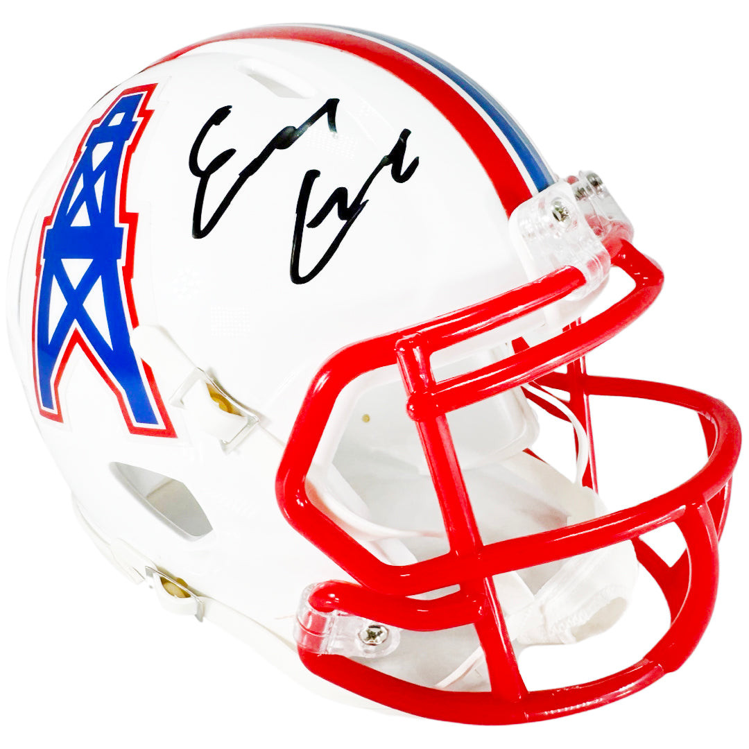 Earl Campbell Signed Throwback 1981-98 Houston Oilers Speed Mini