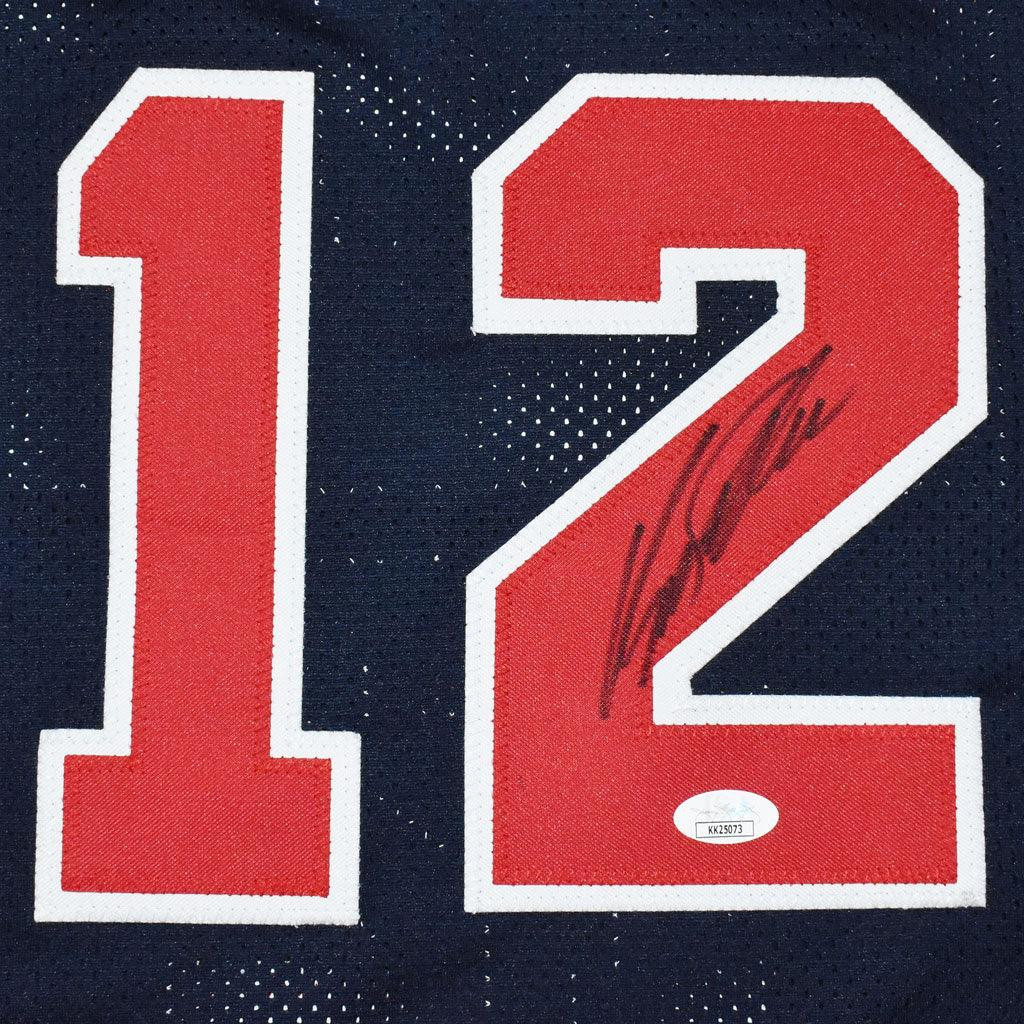 Dominique Wilkins Signed USA Olympic Pro Blue Basketball Jersey