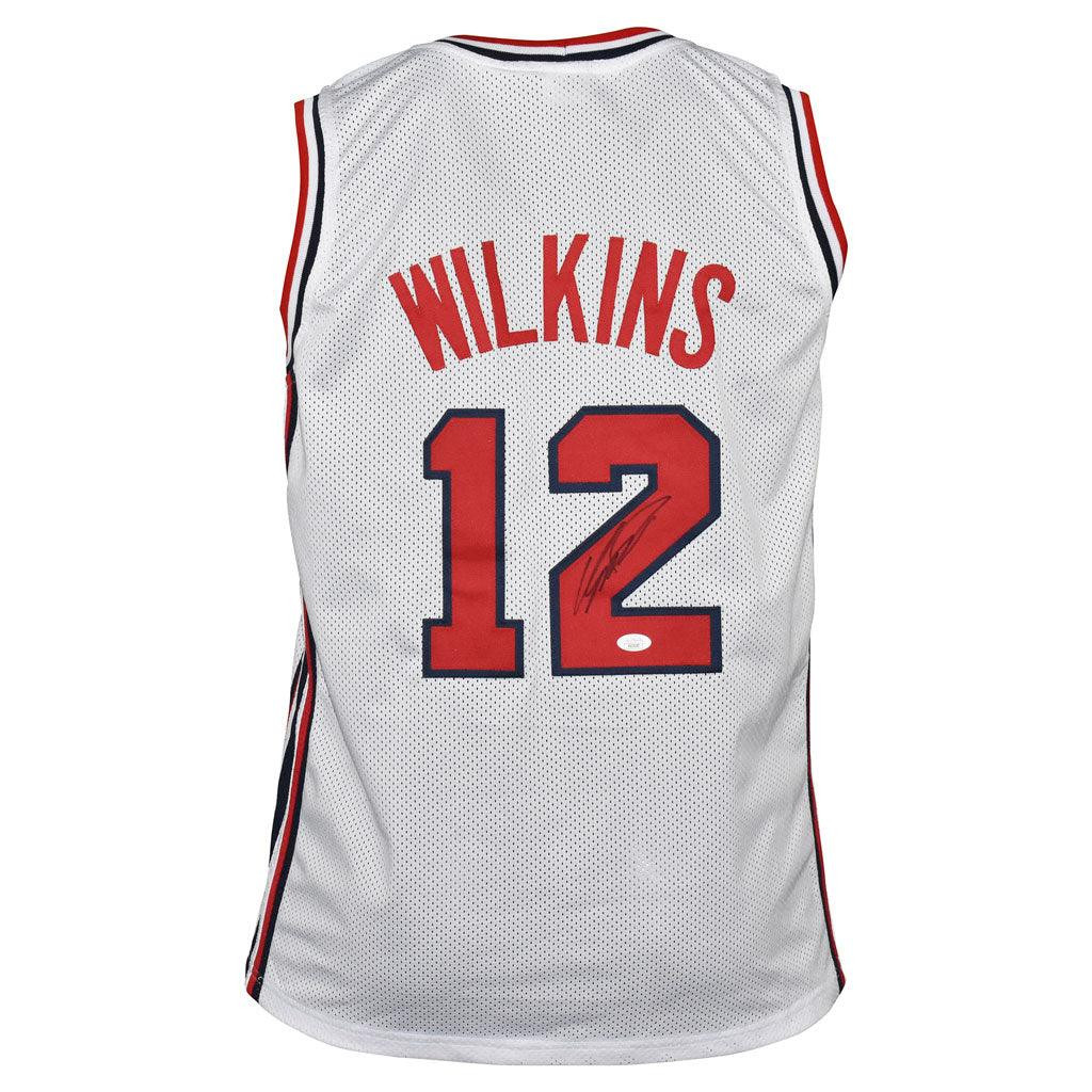 Dominique Wilkins Signed USA Olympic Pro White Basketball Jersey