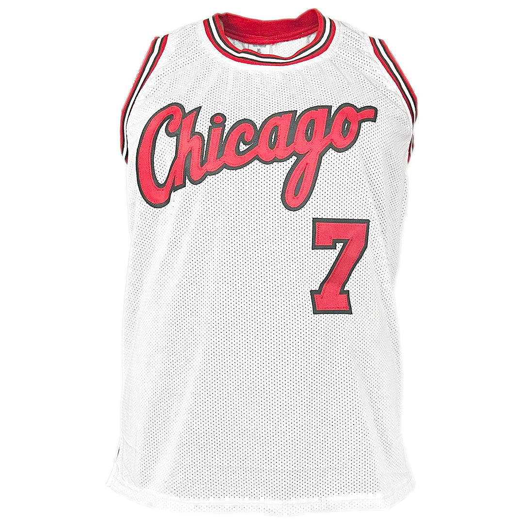 Toni Kukoc Signed HOF 21 Inscription Chicago White Basketball