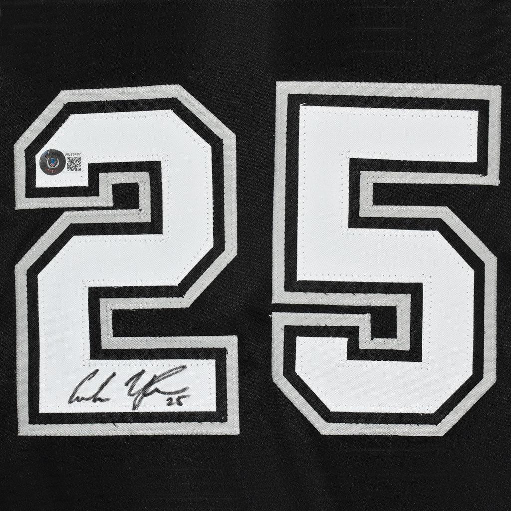 Andrew Vaughn Signed Chicago Black Baseball Jersey (Beckett)