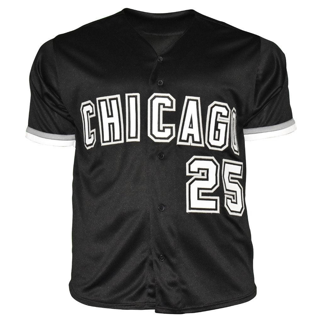 Andrew Vaughn Signed Chicago Black Baseball Jersey (Beckett)
