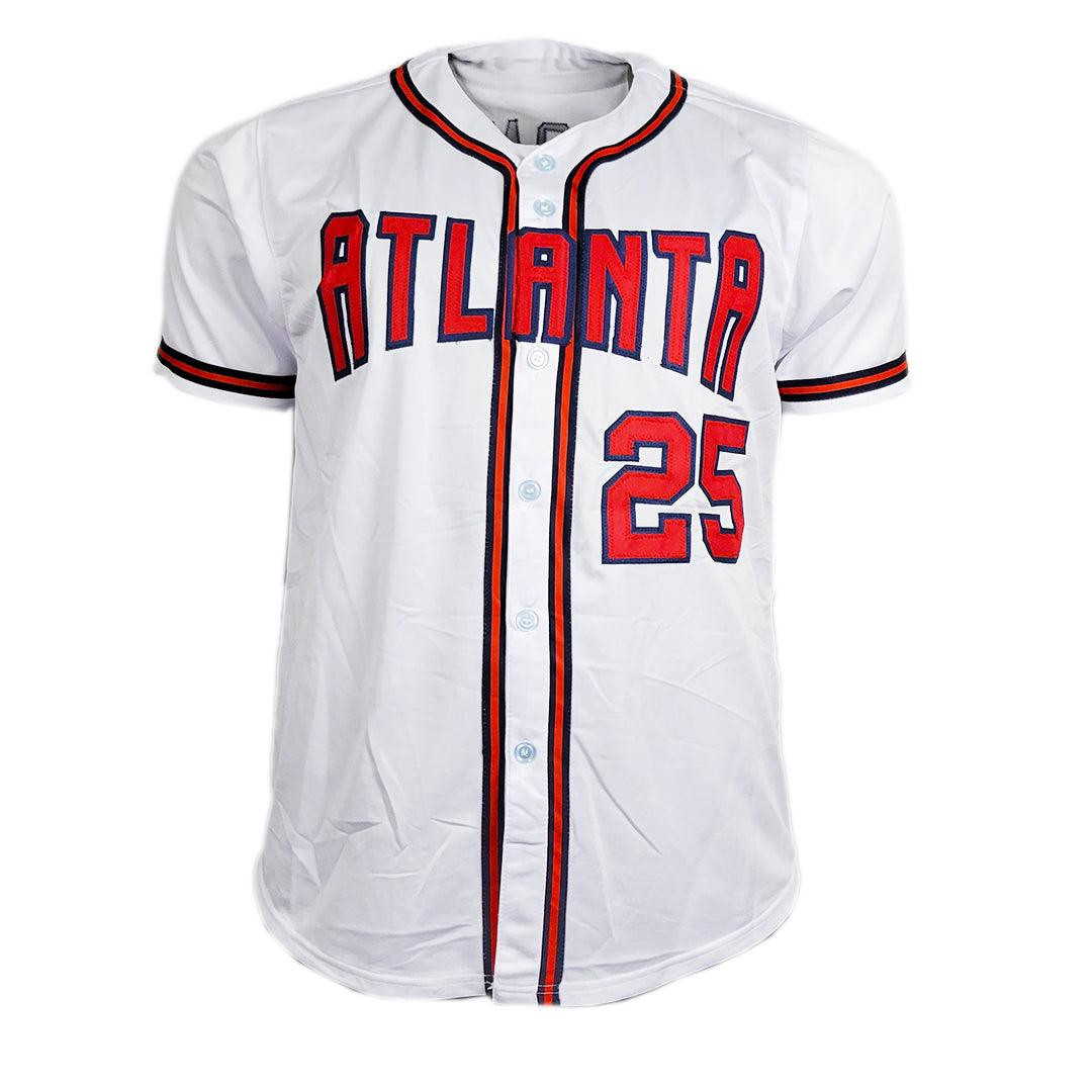 Andruw Jones Signed Atlanta White Silver Signature Baseball Jersey (JSA)