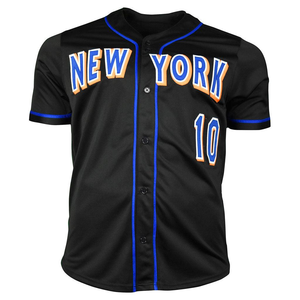 Gary Sheffield Signed New York Black Baseball Jersey (JSA) -