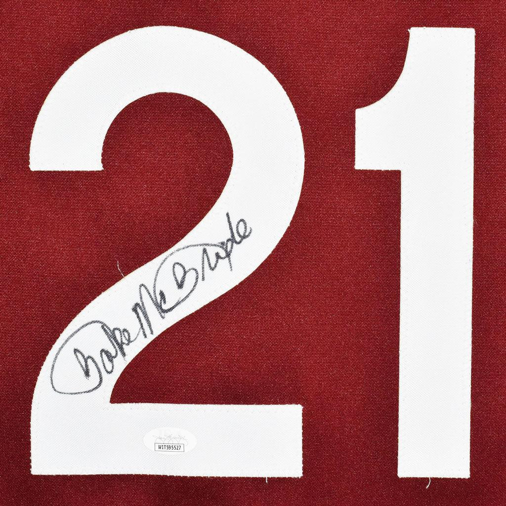 Bake McBride Signed Philadelphia Red Baseball Jersey (JSA)