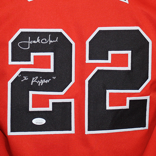 Jack Clark Autographed San Francisco Pro Style Throwback Baseball Jersey Orange (JSA) "The Ripper" Inscription Included