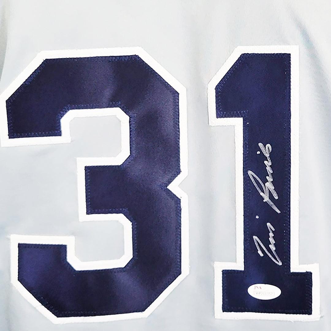 Tim Raines Signed New York Grey Baseball Jersey (JSA)