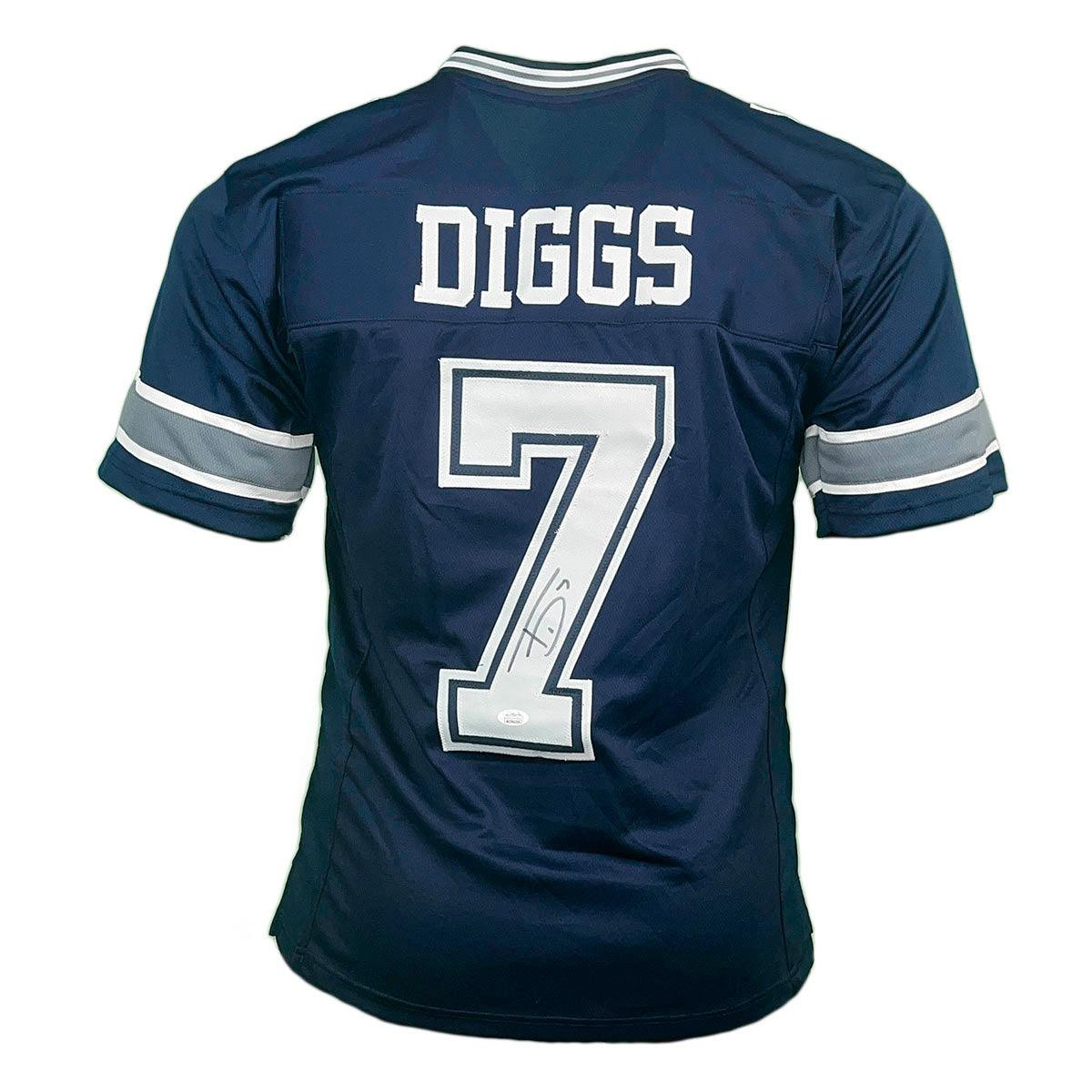 Trevon Diggs Signed Navy Pro Edition Football Jersey (JSA) -