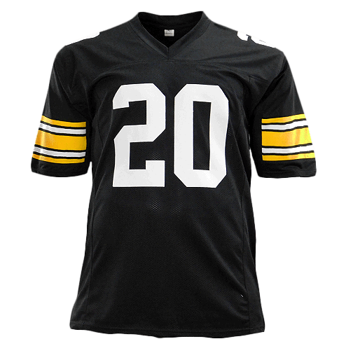 Rocky Bleier Signed SB IX, X, XIII, XIV Pro Edition Black Football Jersey (JSA)
