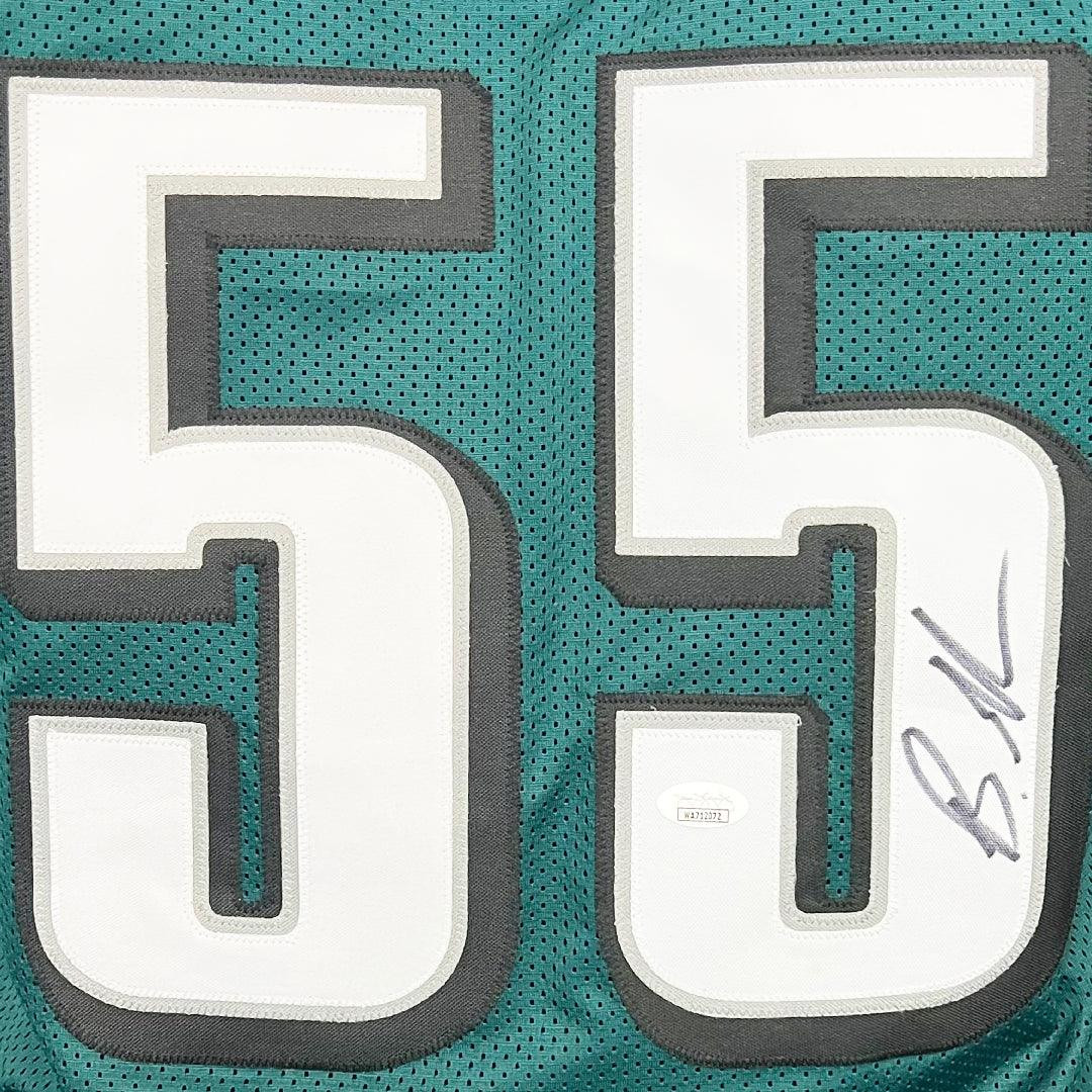 Brandon Graham Signed Philadelphia Green Football Jersey (JSA) -