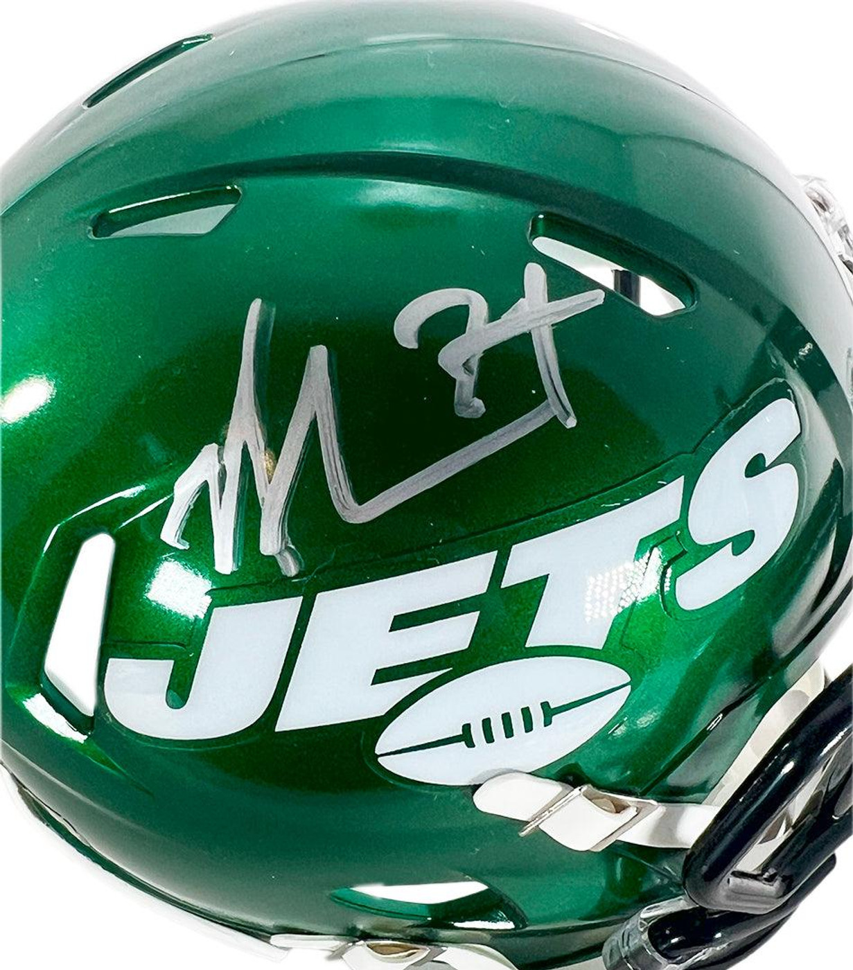 Nick Mangold Signed New York Jets Speed Mini Football Helmet