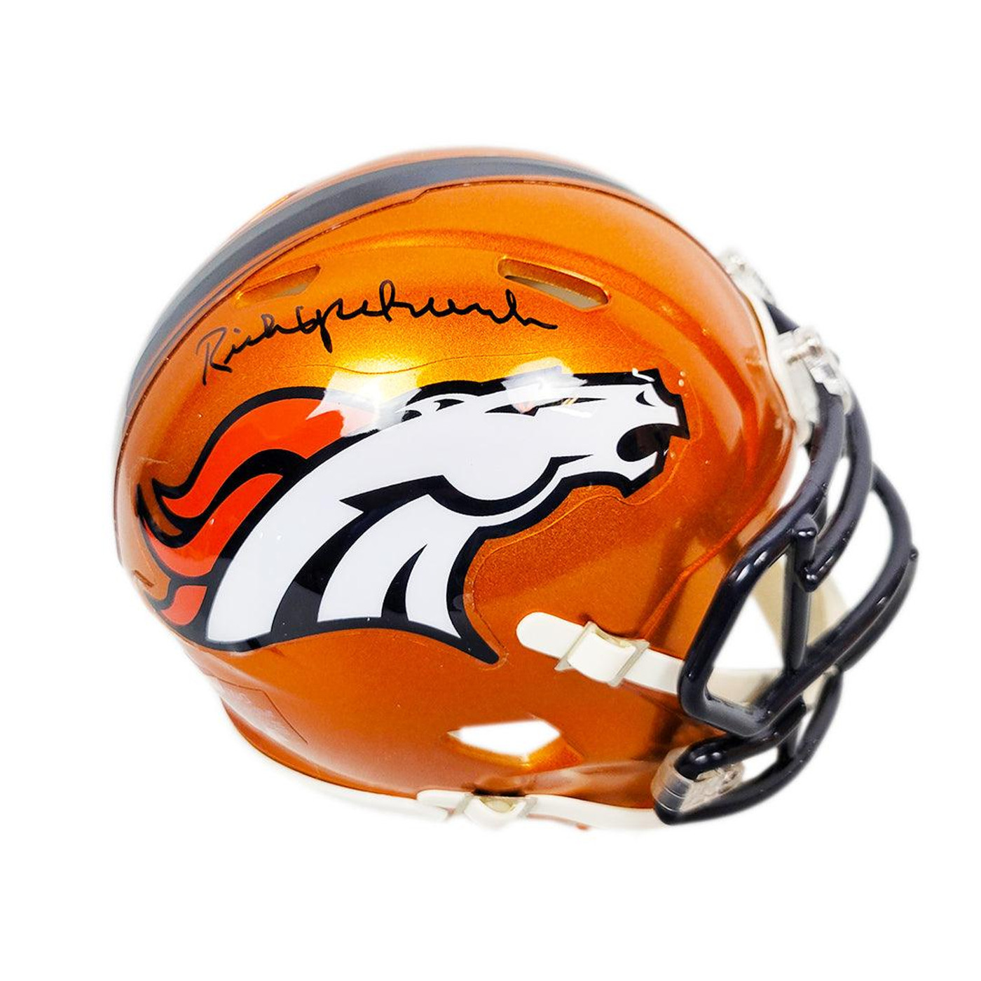 Rick Upchurch Signed Denver Broncos Flash Speed Mini Replica