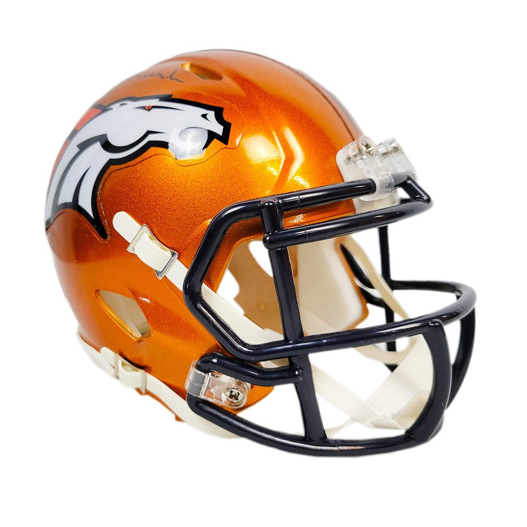 Rick Upchurch Signed Denver Broncos Flash Speed Mini Replica Football Helmet (JSA)