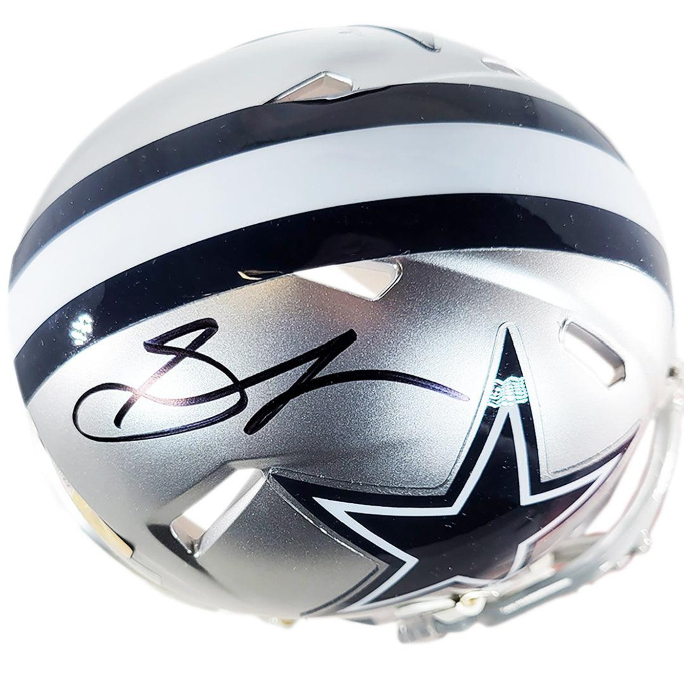 Stephon Gilmore Signed Dallas Cowboys Speed Mini Football Helmet (JSA)