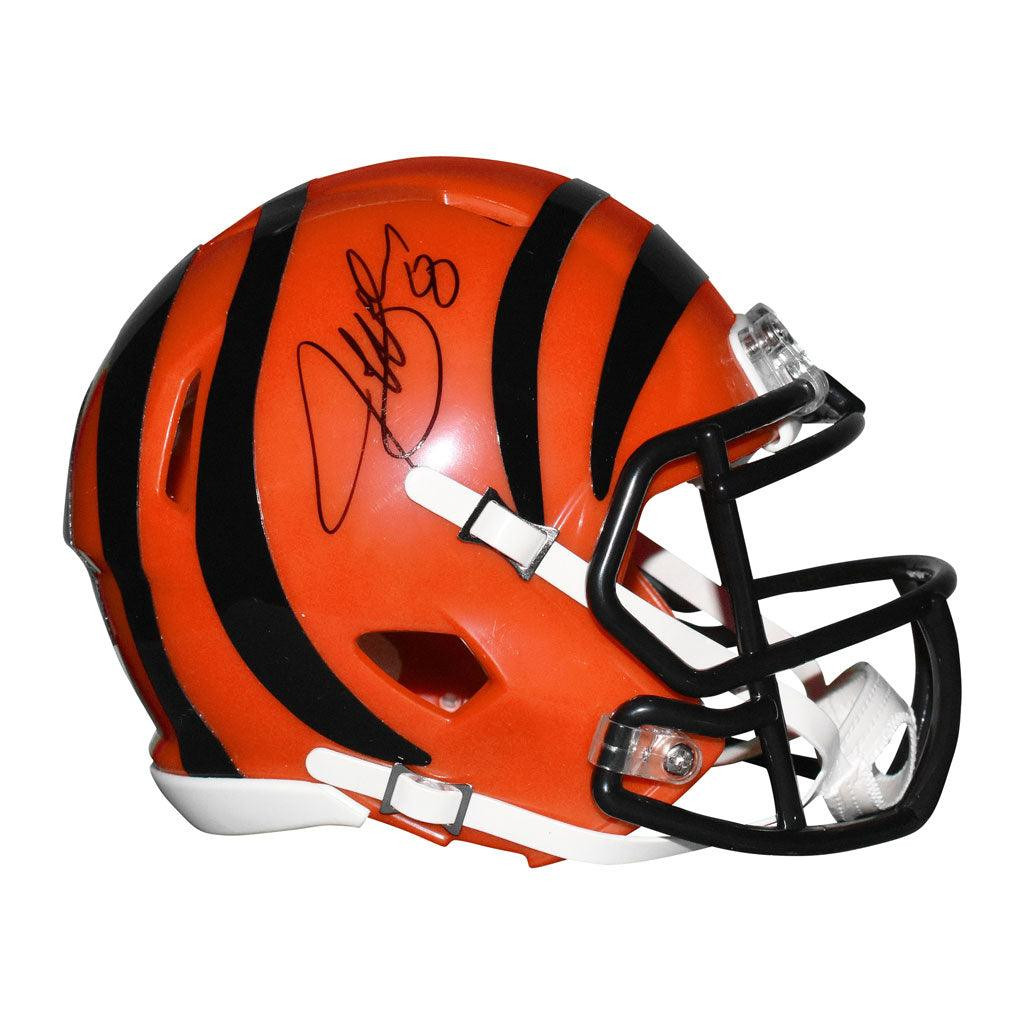Jeff Blake Signed Cincinnatti Bengals Speed Mini Replica Orange