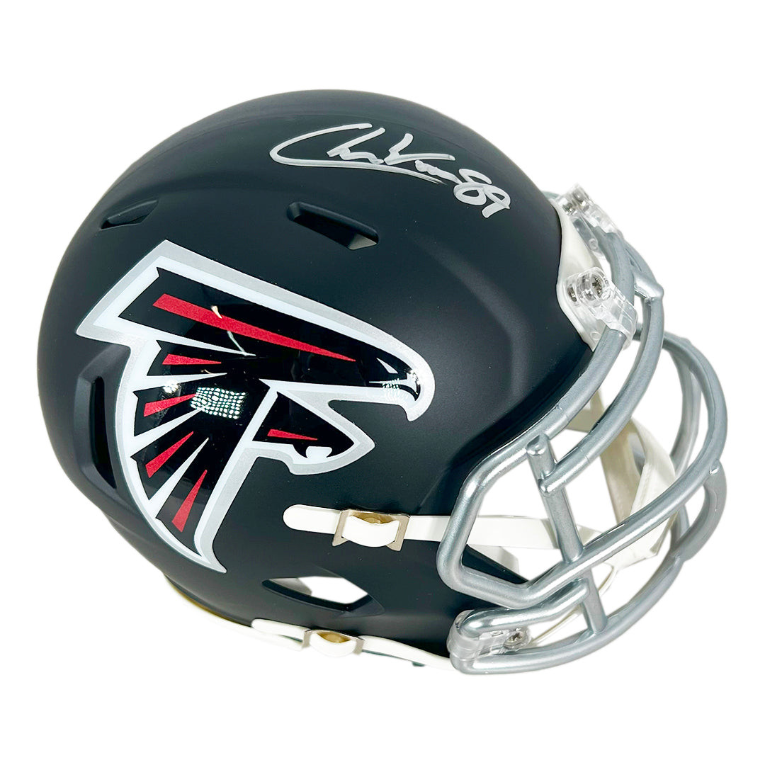 Charlie Woerner Signed Atlanta Falcons Speed Mini Football Helmet