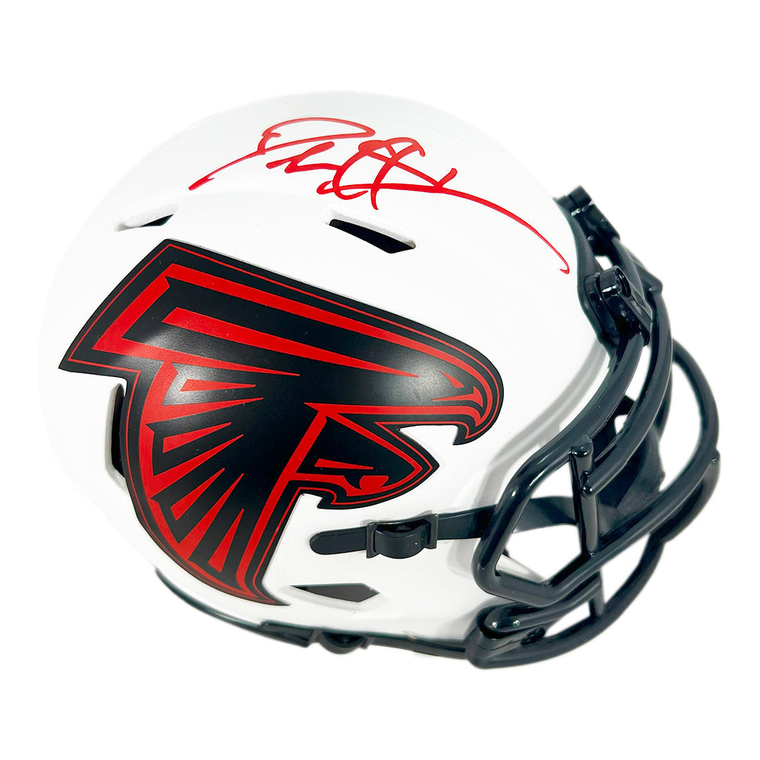 Deion Sanders Signed Atlanta Falcons Lunar Eclipse Mini Football