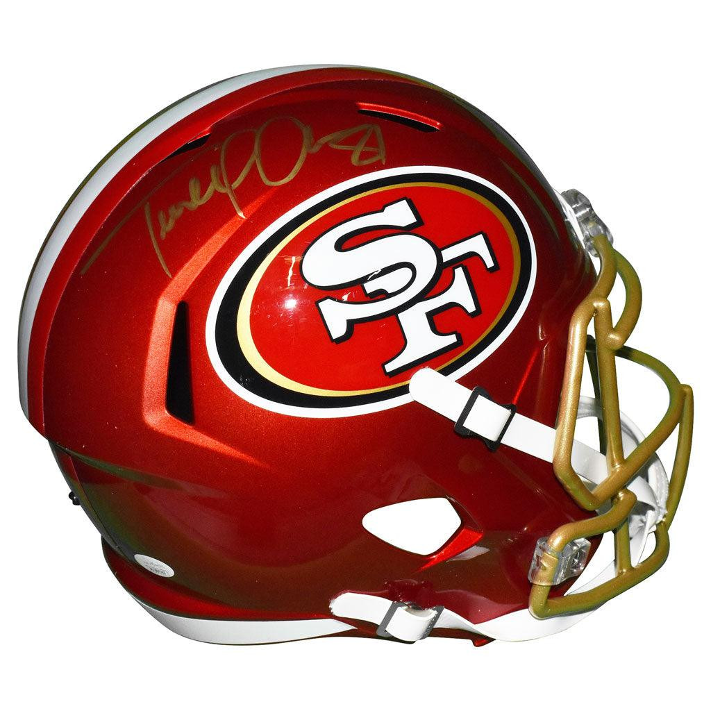 Terrell Owens Signed San Francisco 49ers Flash Speed Full-Size Replica Football Helmet (JSA)