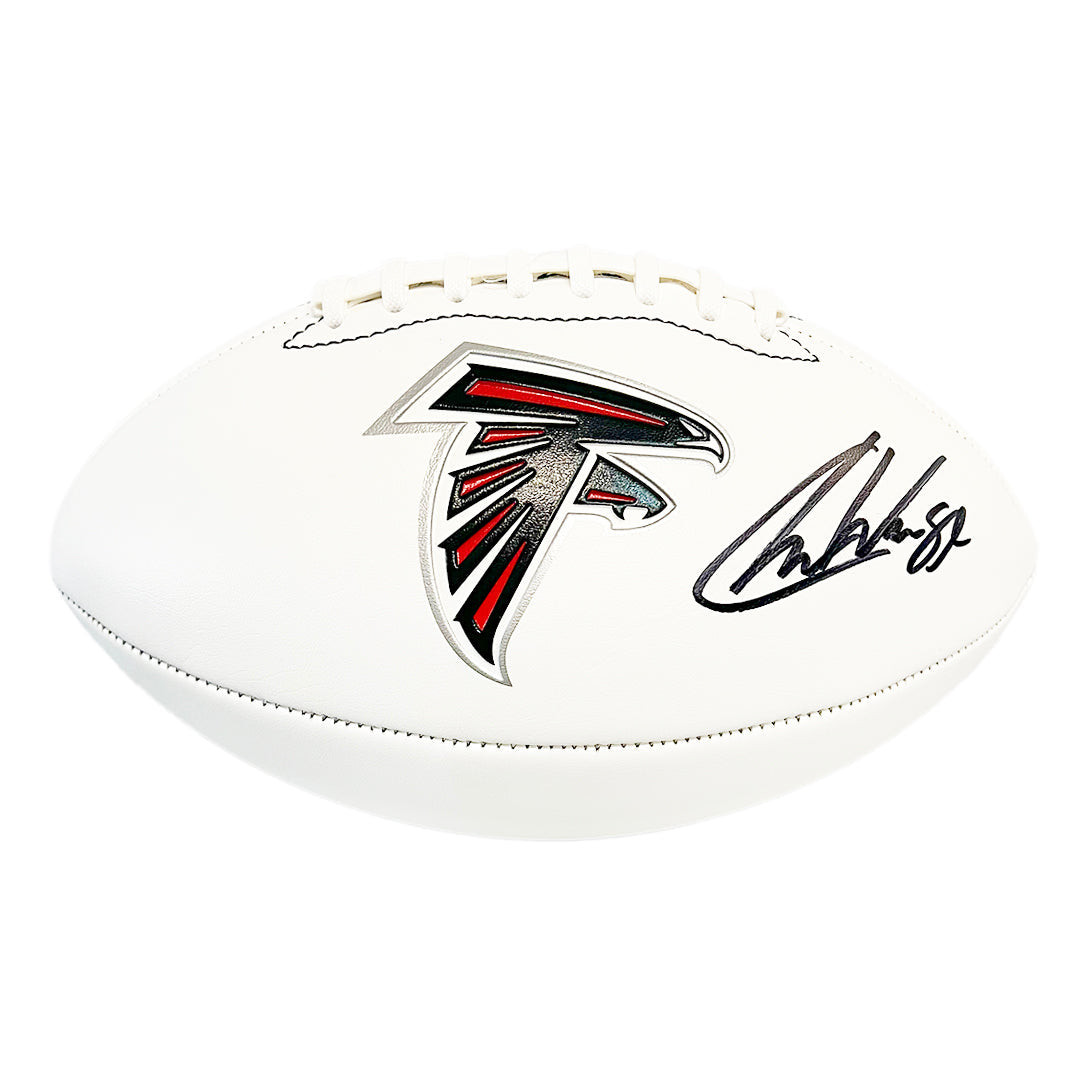 Charlie Woerner Signed Atlanta Falcons Official NFL Team Logo