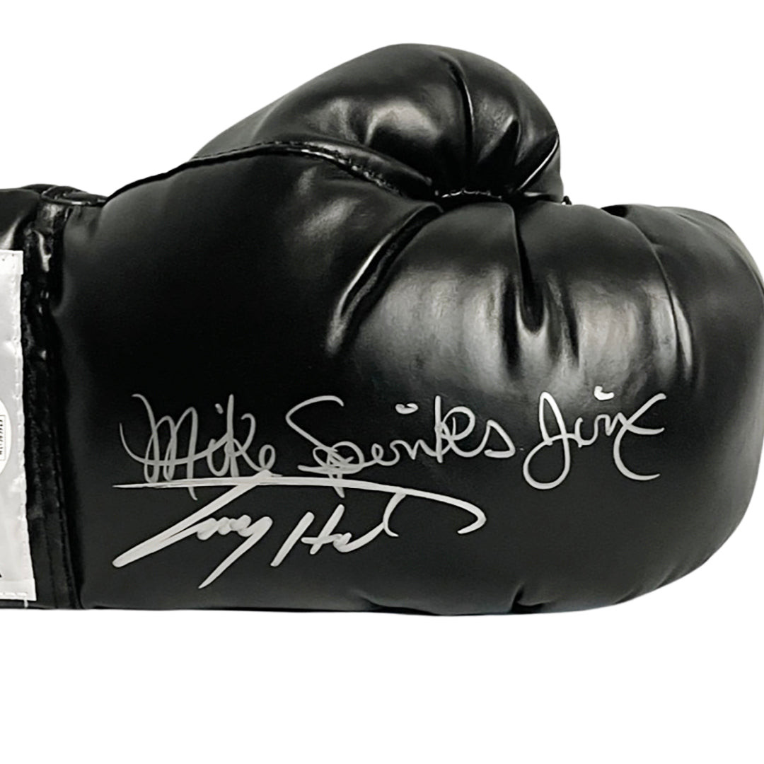 Larry Holmes Michael Spinks Signed Black Boxing (JSA) -