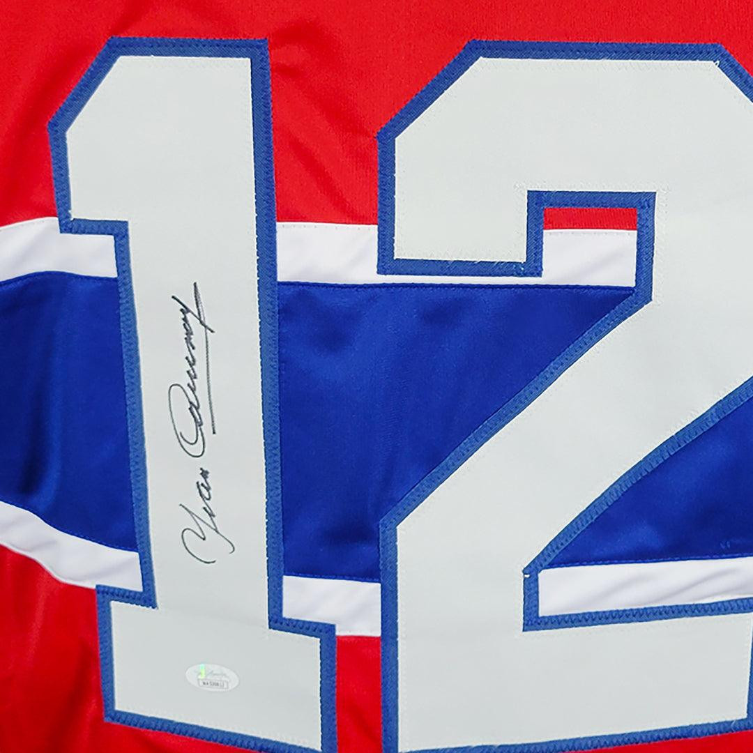 Yvan Cournoyer Signed Montreal Red Hockey Jersey (JSA)