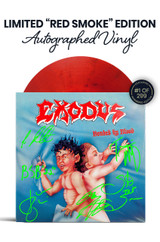 Limited Red Smoke Edition: Signed by All Active Exodus Band Members in Neon Green Marker. Numbered 1 - 299.
