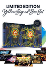 Limited Yellow Signed Edition: Includes Joey Belladonna, Scott Ian, Charlie Benante, John Donais, and Frank Bello's Autographs on Box Set Sleeve in Yellow Ink. Numbered 1 of 129.