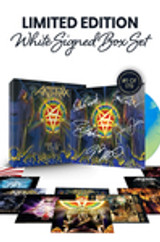 Limited White Signed Edition: Includes Joey Belladonna, Scott Ian, Charlie Benante, John Donais, and Frank Bello's Autographs on Box Set Sleeve in White Ink. Numbered 1 of 179.