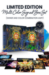 Limited Multi Color Signed Edition: Includes Joey Belladonna, Scott Ian, Charlie Benante, John Donais, and Frank Bello's Autographs on Box Set Sleeve in Multi Color Ink. Numbered 1 of 79.
