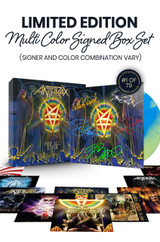 Limited Multi Color Signed Edition: Includes Joey Belladonna, Scott Ian, Charlie Benante, John Donais, and Frank Bello's Autographs on Box Set Sleeve in Multi Color Ink. Numbered 1 of 79.