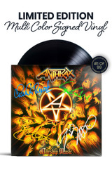 Limited Multi Color Signed Vinyl Edition: Includes Joey Belladonna, Scott Ian, Charlie Benante, and Frank Bello's Autographs on Vinyl Jacket in Multi Color Ink. Numbered 1 of 99.