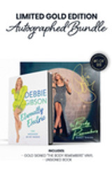 Limited Gold Signed Edition: Signed by Debbie Gibson in Gold Ink. This includes an unsigned book of "Eternally Electric." Numbered 1 of 99