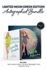 Limited Neon Green Signed Edition: Signed by Debbie Gibson in Green Ink. This includes an unsigned book of "Eternally Electric." Numbered 1 of 72