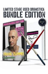 Limited Stage Used Drumstick Bundle Edition: Includes Frank Zummo's Stage Used Drumsticks (Drumsticks are NOT autographed). Includes Autographed Bookplated Edition of Unbreakable Rhythm. Numbered 1 of 13.