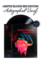 Limited Blood Red Edition: Includes Geezer Butler's Autograph on Vinyl Jacket in Red Ink. Numbered 1 of 349.