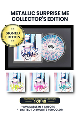 Metallic Surprise Me Collector's Edition: Includes Poppy's Autograph on Vinyl Jacket in Navy, Lime Green, Pink, or Teal Ink. Limited to 49 Units Per Color.
