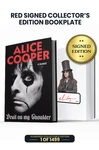 Limited Red Signed Edition: Alice Cooper's Autograph on Custom Bookplate Inside Book in Red Ink. 1 of 1499.