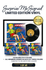 Limited Surprise Me Signed Edition: Includes Dexter Holland and Noodles's Autographs on Vinyl Jacket in Either Orange, Red, Blue, or Gold Ink. 49 Units Per Color. This Product Comes Framed.