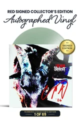 Red Signed Collector's Edition: Includes Corey Taylor's Autograph on Vinyl Jacket in Red Ink. 1 of 69.