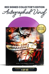 Red Signed Collector's Edition: Includes Corey Taylor's Autograph on Vinyl Jacket in Red Ink. 1 of 69.