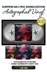 Surprise Me Collector's Edition: Include Scott Ian's Autograph in Either Red, Yellow, Blue, or Orange Ink. 1 of 100. This Item Comes Framed.